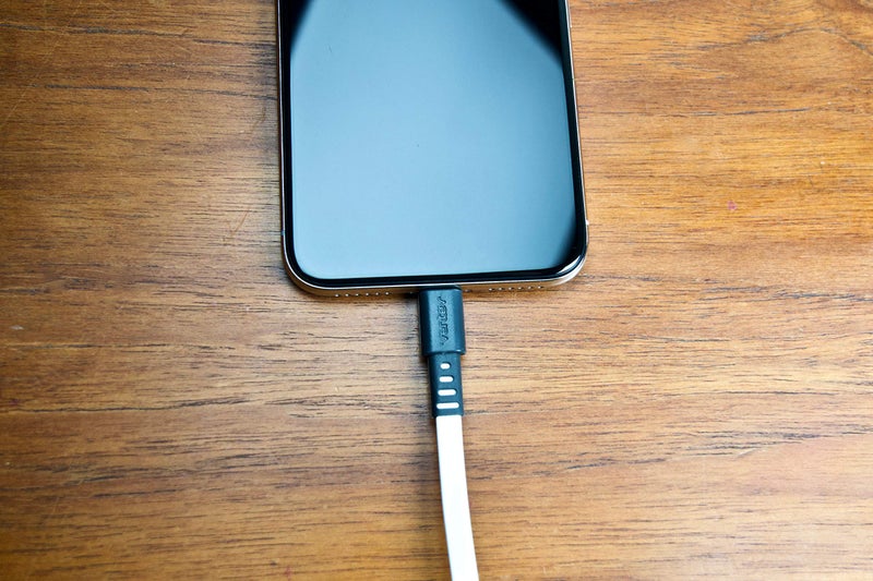 Ventev Chargesync Apple Lightning Cable | Flat, Tangle-Resistant Cable, MFi Certified, Providing Power you Depend on to Charge your Devices and Transfer Photos, Music and More with Ease | 3.3ft White - Image 2